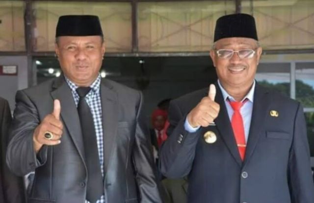 
 Wali Kota Capt Ali Ibrahim dan Wakil Wali Kota Muhammad Sinen. Foto: Istimewa
