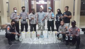 275 Liter Cap Tikus kembali Diamankan Personil Polres Morotai