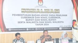 KPU Halmahera Barat Gelar Sosialisasi Pembentukan Badan Adhoc Pilkada 2024